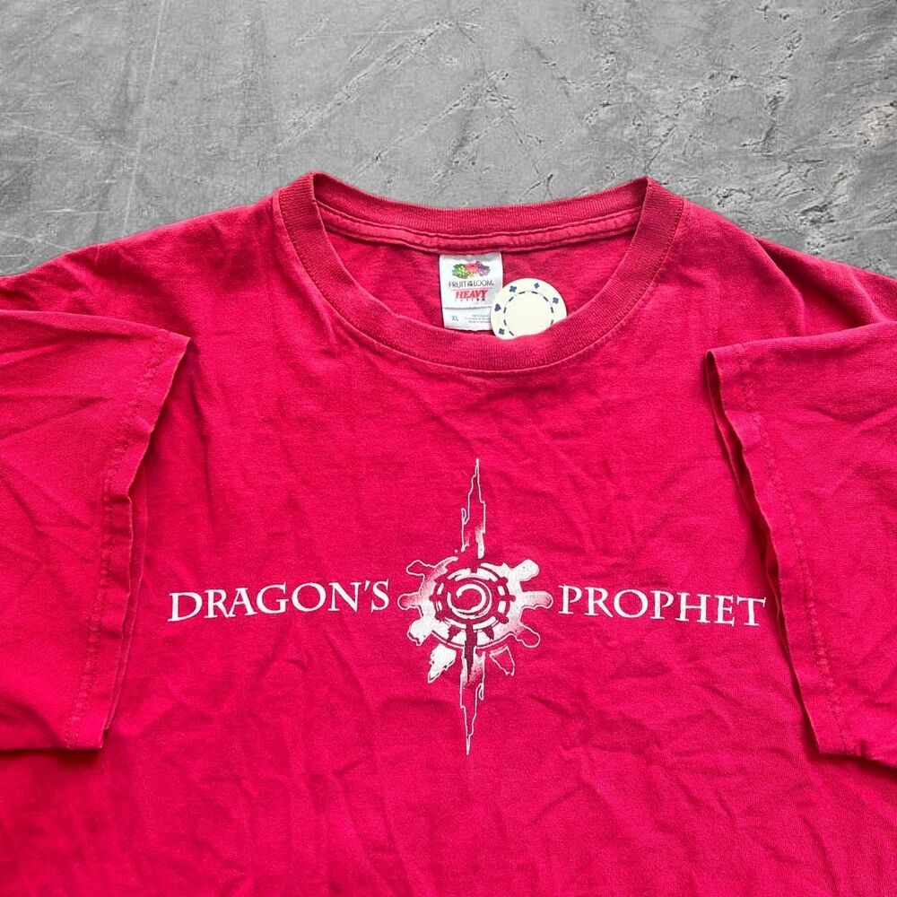 VTG 2013 Dragons Prophet MMORPG rare y2k promo tee Hanes heavyweight